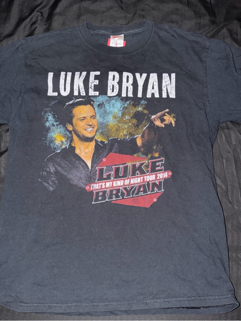 Fruit of the Loom Black Luke Bryan Tour Graphic Tee